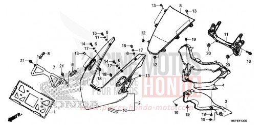 UPPER COWL CBR1000RAK de 2019